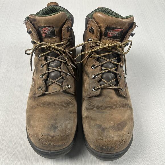 Red Wing King Toe Men’s Size 12 Brown Steel Toe Leather Work Boots F2892-11 main image 4